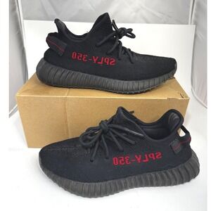 Adidas Yeezy Boost 350 V2 Bred Core Black Red CP9652 Mens Size 9 Sneakers
